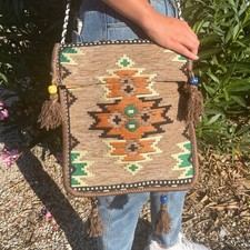 Borsa a tracolla Kilim beige