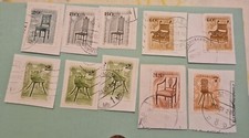 10 Francobolli Timbrati Ungheria 2003. Serie Mobili Antichi:Sedie