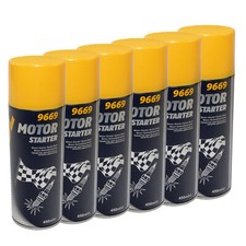 Motorino Avviamento Avviamento 6x450ml Spray MANNOL Avviamento a Freddo Startpilot Start Fix