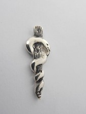 Bastone esculapio spilla - di,
