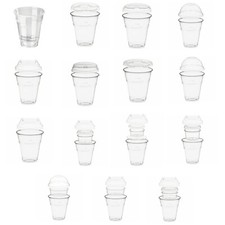 Bicchiere monouso in PLA frullato 300 ml taratura coperchio inserto selezione