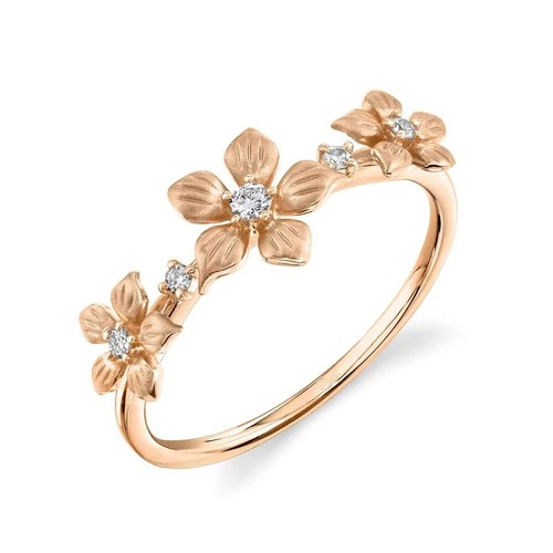 Anello oro rosa 14k con - in,