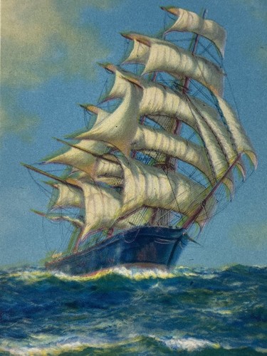 Vecchia barca vela galeone - a,