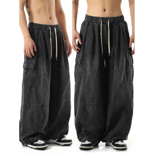Pantaloni jeans cargo - , neri
