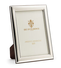 20x25 CORNICE PORTAFOTO in ARGENTO MASSICCIO 925 con retro in legno 20x25 * 7312