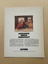 ILFORD CIBACHROME + AGFA FOTO CLIPPING RITAGLIO PUBBLICITA' ADVERTISING #620