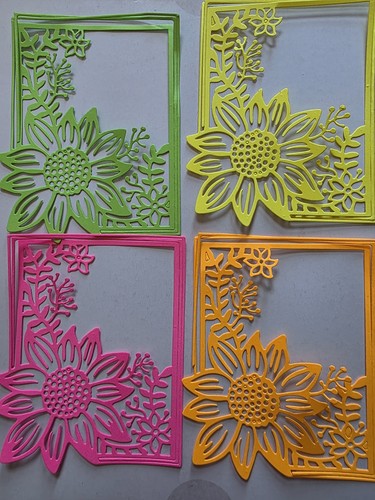 Pezzi cartoncino girasole - pezzi.,