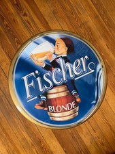 Fischer Blonde Beer, Insegna Luminosa Neon. Piccoli segni di usura. cm52