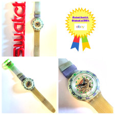Swatch Scuba Blue Ice SDK107 1993 Vintage Orologio da polso Usato Anni 90