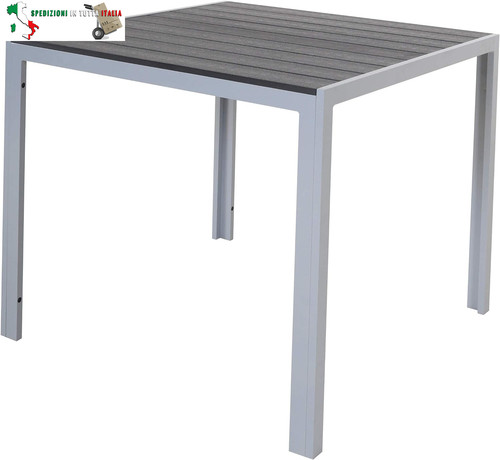 Tavolo alluminio con - tavolo,
