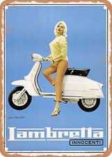METAL SIGN - 1962 Lambretta