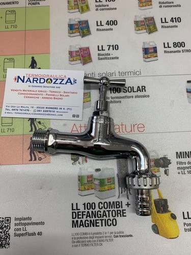 Rubinetto ottone cromato - in,
