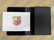 Porta Documenti Originale ABARTH In PELLE con Logo Inciso + Uso Manutenzione 595