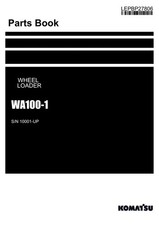 Komatsu WA100-1 Manuale