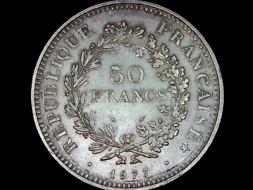 Moneta argento francese - , 1977