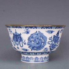Ciotola cinese blu e bianca