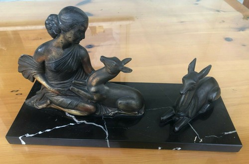 Antica statua donna con - antica,