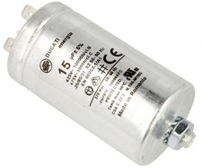 Ducati Condensatore Metallico da 15 uF 450 V per Compressore Asciugatrice Candy