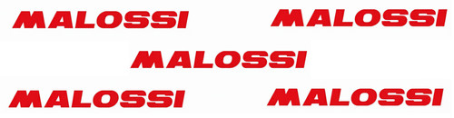 5pz adesivi malossi rosso - 5pz.,