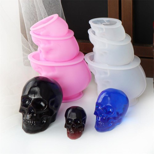 Stampo silicone teschio 3d - silicone,