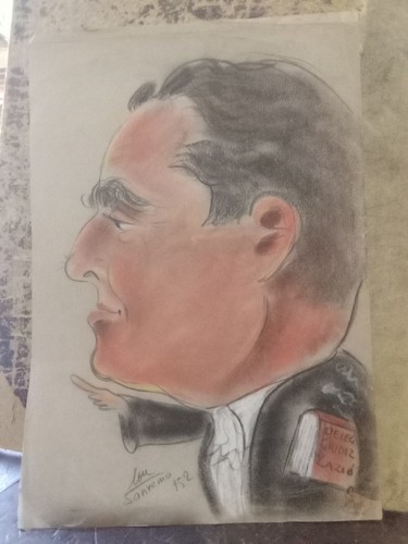 Disegno riccaricatura giudice - disegno,