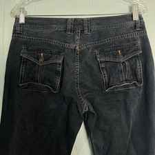 Twill Twentytwo Flare Jeans Sz 28X33 Medium Wash Blue Low Rise Y2K 100% Cotton