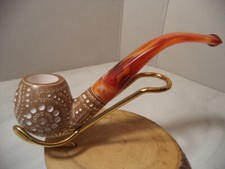 SERVI PIPA PIPE PFEIFE IN SCHIUMA  MEERSCHAUM APPLE BROWN 25C(28) NUOVA