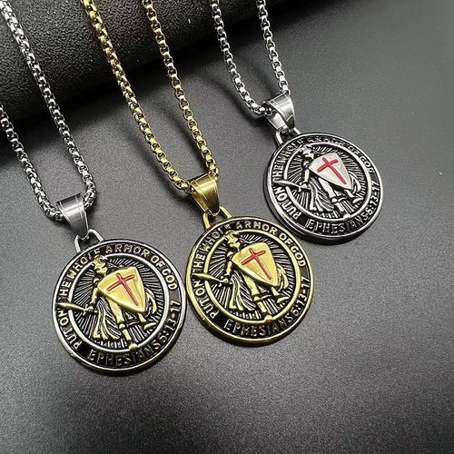 Collana uomo scudo cavaliere - uomo,