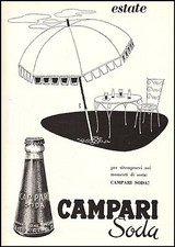 PUBBLICITA' 1956 CAMPARI SODA