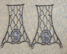 Gambe da tavolo vintage Singer