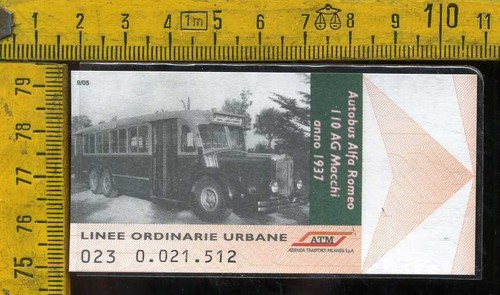 Biglietto atm tram - tram, milano