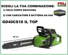 GREENWORKS MOTOSEGA GD40CS18 A