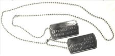 COLLANA CIONDOLO PIASTRINA MILITARE IN ALLUMINIO USA MARINES doppia C205