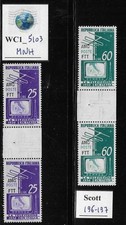 WC1_5103. TRIESTE FTT. Coppia grondaie 1954 set START TV SERVICE. Scott 196-197.MNH