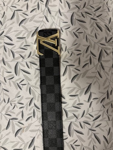 Cintura nera oro quadretti - cintura,