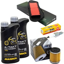 Kit Manutenzione 2L Olio per Yamaha VP 125 VP 250 2007-16 Filtro Aria Filtro Olio Candela