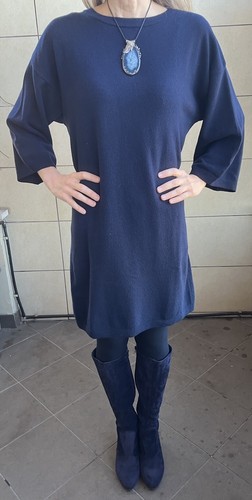 Abito benetton blu - abito,