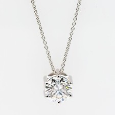 Collana Solitario Con Pendente