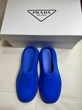 Zoccoli mules Prada Mellow in gomma con logo in rilievo taglia 40 $625