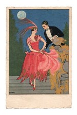 illustrateur D GOBBI . Glamour, romantisme .CPA 7837