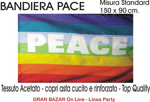 Bandiera pace 150 90 - cm.,