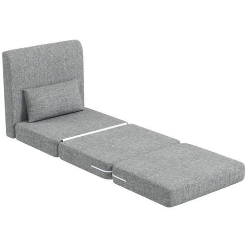 Homcom poltrona letto terra - poltrona,