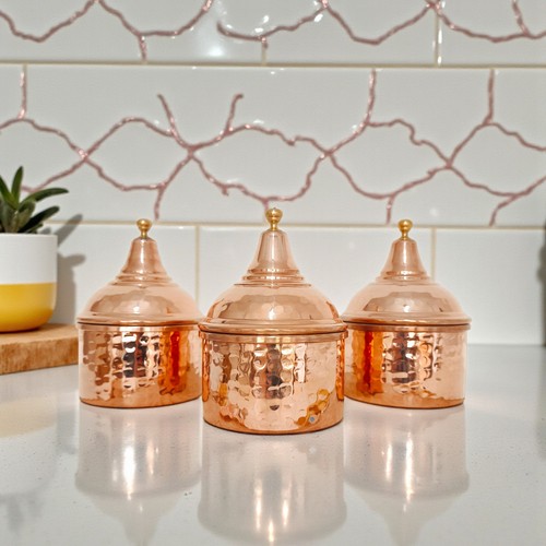 Copper spice bowl handmade - copper, bowl,