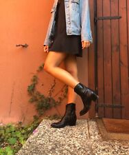 Stivali vintage cowboy neri in