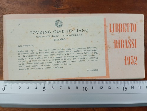 Libretto ribassi 1952 - libretto,