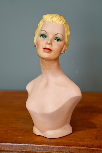 Manichino donna vintage testa