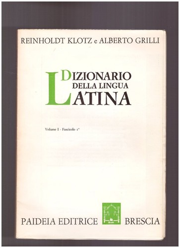 Dizionario della lingua latina