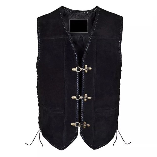 Gilet uomo pelle scamosciata