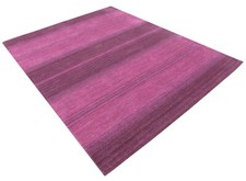 Tappeto Lilla Rosa 200X250 CM 100% Lana Fatto A Mano Designer Handtufted T893