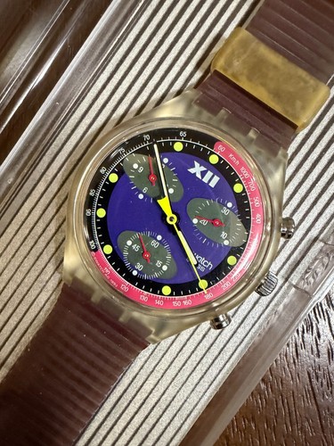 Swatch chrono blue chip - blue,